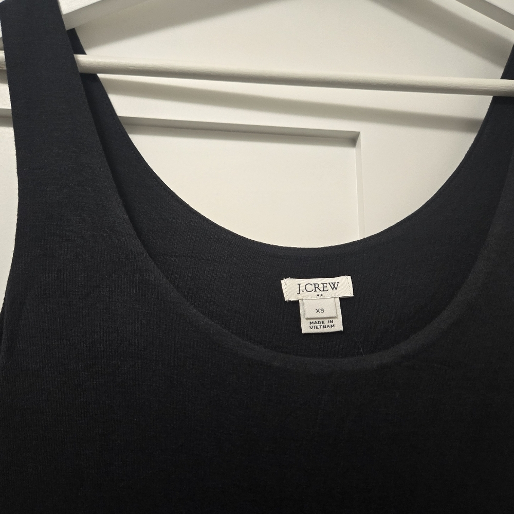 J. Crew Black Pleated Maxi Dress - Picture 2 of 8
